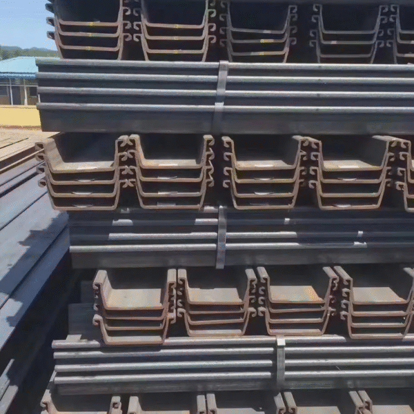U Type Hot Rolled Carbon Section Steel Piling Steel Sheet Pile